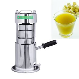 Juicers Sugarcane Juice Extractor Machine 30kg/H Hand Press Cane Extracting Manual Sugar Cane Juicer Home Commercial Stainless Steel