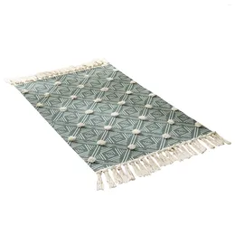 Carpets Decorative Anti Slip Balcony Doormat Floor Mat Carpet Washable Living Room Bedroom Woven Nordic Style With Tassels Area Rug