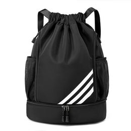 large capacity basketball training pack gym fitness yoga knapsack outdoor travel waterproof shoulder bags