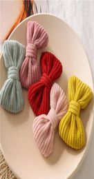 Baby Girl Sweet Hair Clips Candy Colour Kids hair bow Barrettes Cute Solid Hair Accessories 5Colors4027148