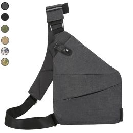 Wallets Tactical Chest Bag Military Concealed Gun Bag Sports Bag Outdoor Travel Shoulder Bag Crossbody Antitheft Wallet Cellphone Pouch