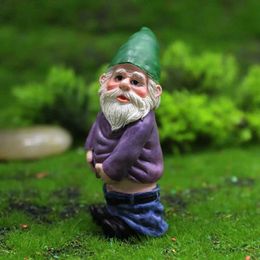 Novelty Items Home Decor Miniature Garden Drunk Dwarfs Elves Ornaments Moss Micro Landscape Fairy Decorations Mini Resin Crafts Figure BonsaiL2404