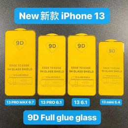 500pcs 9D Silm Transparent Screen Protector For Apple iPhone 15pro 15promax 13 X 12 15 14 XS Max 14PROMAX Mini 11 Pro Max XR Edge Tempered Glass for iphone Film