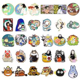 Bags Cartoon Character Dripping Oil Pins Anime Couple Pins Accessories Clothing Backpack Alloy Brooch Enamel Lapel Pins Wholesale