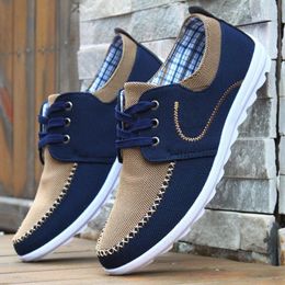 Casual Shoes Men Flats Fashion Leopard Loafers Lace Up Canvas For Flat Driving Non-Slip Sneakers Tenis Masculino