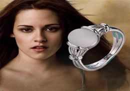 Twilight Saga Ring Bella Opals Sier Plated Fashion Simple Classic Movie Film Jewelry for Women Lady Whole3306012