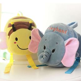 New Design Kids School Bag Elephant Animal Plush Backpack Toy