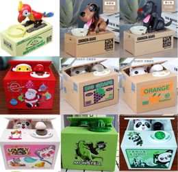 Panda Coin Box Kids Money Bank Automated Cat Thief Money Boxes Toy Gift for Children Coin Piggy Money Saving Box Christmas gift 240411