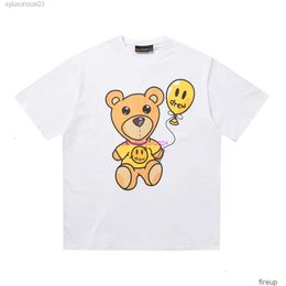 Designer Fashion Clothing Mens Tees Tshirt Spring/summer Drew Smiling Face Balloon Bear Print American Br Loose Fit Men Women Couple Casual Short Sleeve T-shirt