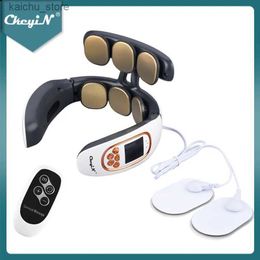 Electric massagers CkeyiN pulse neck massager thermal pain relief cordless intelligent deep tissue trigger point massager shoulder massager Y240425