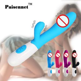 G-Spot Rabbit Vibrator for Women Dual Vibration Silicone Dildo Female Vagina Clitoris Massager Waterproof sexy Toys for Adult 18