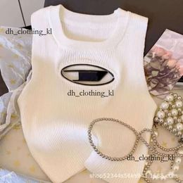 Womens Designer T-Shirt Slim Fit Crop Dieselg Bag Top D Embroidery Short Open Umbilical Tee Small Street Hot Harajuku Girls Versatile Clothing 6 Colours 236