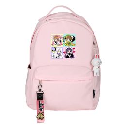 Bags Anime Card Captor SAKURA Kawaii Women Backpack SAKURA Cute Backpack Nylon School Bags for Teenage Girls Cartoon Travel Backpack