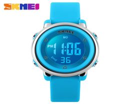 Skmei New Fashion Sport Children Watch Simple Design Back Light Calendar Цифровые наручные часы Аварийный сигнал водонепроницаемые детские часы Relogi7190192