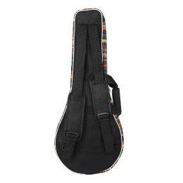 Bags Mandolin Bag Ethnic Cotton Thickened Portable Shoulder Dualuse Mandolin Bag Musical Instrument Accessories Mandolin Bag
