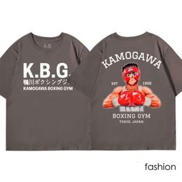 Men's T-Shirts Anime Hajime No Ippo Kamogawa Boxing Gym T Shirt Men Women Makunouchi Takamura KGB Graphic T-Shirts Clothing Harajuku Str 8678