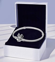 Authentic 925 Sterling Silver Little Mouse Clasp Bracelet with Original Box for P Chain Charms Bracelets For Women Gir7872659