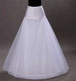 Brand New ALine Petticoats for Formal Wedding Dress Size White Skirt Slip Crinoline Bridal Accessories 1 Hoop Bone Underskir2874831