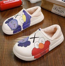 Cartoon Men039s Slippers Winter Indoor Warm Causal Shoes Men Plush Male Slippers Outdoor Walking Mans Anime Designer Shoes 20219223084