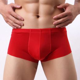 Underpants Sexy Underwear Men Soft Pure Solid Colour Briefs Knickers Shorts Hombre De Ropa Interior