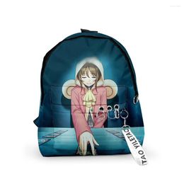 Backpack Youthful Occurultic Nine School Bag Notebook Backpacks Boys/Girls 3D Print Oxford Waterproof Key Chain Small Travel Bags