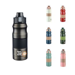 24oz Insulated Sports Water Bottle Simple Metal Canteen Travel Bottle Stainless Steel Vacuum Double Wall Thermo Flask for Hot and Cold Drinks HSK006