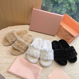 Slippers European Goods Autumn/winter Thick Soled Wool Plaid Women's Shoes Lazy Sponge Cake Plush