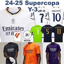 real madrids jerseys 23 24 VINI JR Soccer Jerseys BELLINGHAM Fans Player Version CAMAVINGA TCHOUAMENI ASENSIO MODRIC Real madrid Football shirt men kids kits