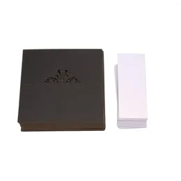 Party Decoration 100 Pcs Table Place Cards With White Inserts Crown Tent Name For Wedding Banquets Buffet Bridal Black