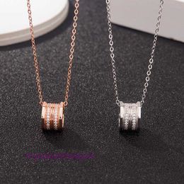 Designer Cartrres nacklace simple set pendant The same S925 pure silver tiktok new two middle row eight star screw cap LOVE necklace chain