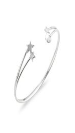 Star Bracelet Settings Pearl Semi Mount 925 Sterling Silver Blank Open Bangle 3 Pieces9876751
