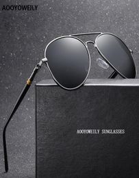 Luxury Men039s Polarised Sunglasses Driving Sun Glasses For Men Women Brand Designer Male Vintage Black Pilot Sunglasses UV4008050014