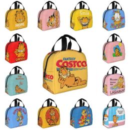 Bags Fantasy Costco Cartoon Cat Insulated Lunch Bag for Women Portable Cooler Thermal Lunch Box Office Picnic Travel School Food Bags