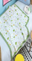 Fashion 6 Layers Muslin Cotton Baby Sleeping Blanket Swaddle Breathable Infant Kids Children Baby Blanket 110115CM Quilt1643520