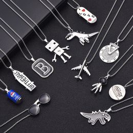 Necklace length 60cm children's hip-hop long sweater chain with strong design sense personalized street men and women's versatile jewelry necklace gift