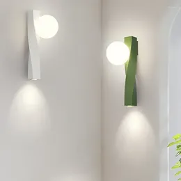 Wall Lamps Modern LED Lamp Minimalist Aluminum Tricolor Dimmable Light For Living Room Bedroom Stairs Balcony Indoor Decor Sconce