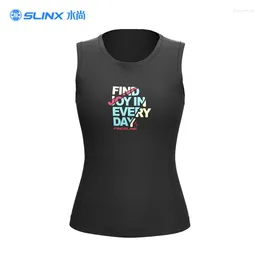 Women's Swimwear SLINX Diving Vest Super Elastic CR Warm Fitting Sleeveless Men's Water Rowing Jacket Snorkelling Surfing