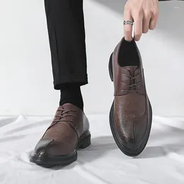 Dress Shoes Men Oxfords Footwear Sneakers Pu Leather Casual Lace-up Walking Outdoor Tooling Man A210