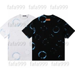 Mens designer T-Shirts tshirt print t shirts luxury Classic tie dye flowers Geometric basic Solid simple short sleeve clothing tee europe size