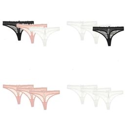 Panties Women's Varsbaby Sexy Floral Lace Thong Transparent Bow Underwear Lowwaist SXL Panties for Ladies 231031