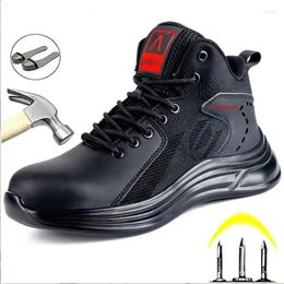 Boots Men's Safety Shoes Smash And Stab Resistant Work Unbreakable Steel Toe