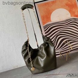 Women loeiwee new designer shoulder bags genuine leather Womens 2024 Fashionable Cloud Layer French Cowhide Single Shoulder Folded Handheld Handbag with Bag