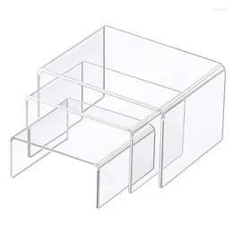 Jewelry Pouches Acrylic Display Stand Anti-Corrosion Clear Showcase Shelf For Figures