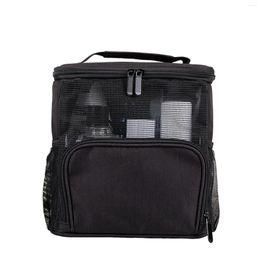 Cosmetic Bags Large Capacity Makeup Toileting Visible Mesh Window Easy To Find Items Bag Gift For Parent Friend And Family