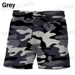 Men's Shorts Camouflage Graphic Beach Shorts For Men 3D Print Surf Board Shorts Quick Dry Swimsuit Kids Swimming Trunks Cool Ice Shorts T240419