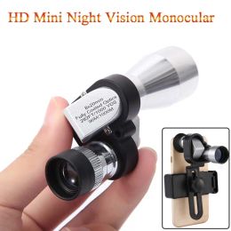 Telescopes 8x20 Mini Pocket Zoom Monocular HD Low Night Vision Outdoor Portable Telescope for Hunting Camping Mountaineering Hike Birdwatch