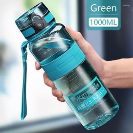 Water Bottles 1L 1.5 Liter High Quality Sports Bottle 500ml 1000ml Outdoor Sport For Fitness Jugs Large Capacity BPA Free