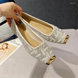 Casual Shoes ZOOKERLIN Fashion Luxury Sandals Top Italian Designers 2024 Party Bright Diamond Uppers Summer Women's Pumps Flats Nigeria