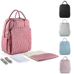 School Bags Diaper Bag Fashion Mummy Backpack Leather Waterproof Maternity Nappy Large Capacity Travel Mother Handbag For Mom Baby Care