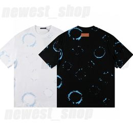 Mens designer brand T-Shirts tshirt print t shirts luxury Classic tie-dye flowers Geometric basic Solid simple short sleeve clothing womens tee europe size